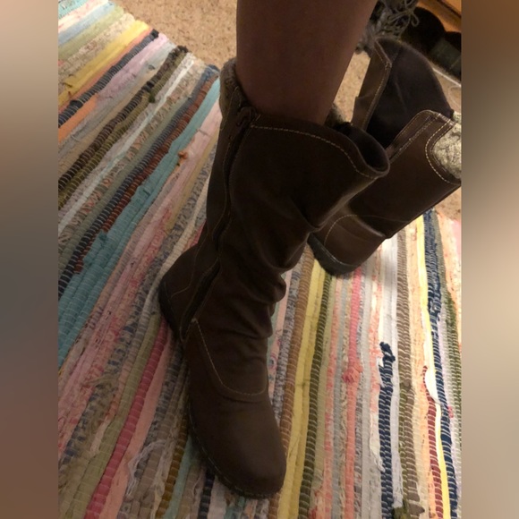 Fur lined calf high boots - Picture 3 of 14